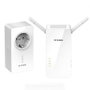 PLC/POWERLINE CON REPETIDOR WiFi D-LINK W611AV AV1000 - 1000MBPS - WiFi AC 1200 MBPS - PLUG AND PLAY - PACK 2 UDS